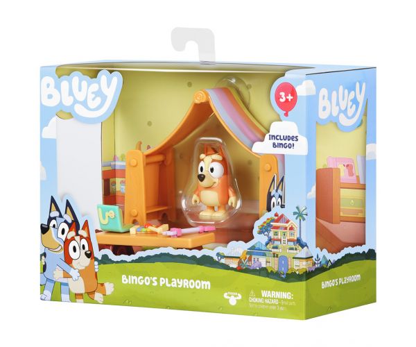 Bluey: Set de figurine pentru camera de joacă mini a lui Bingo