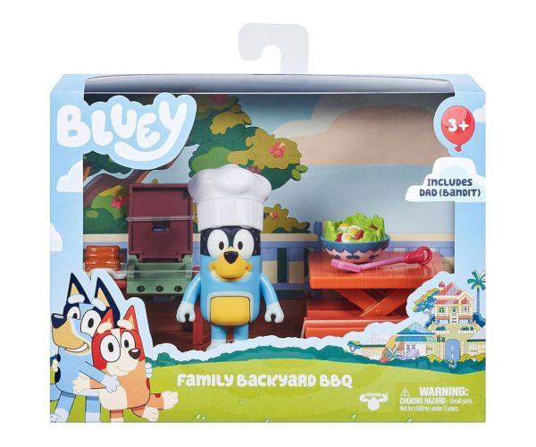 Bluey: Set de figurine pentru petrecere BBQ în grădină cu figurina Bandit