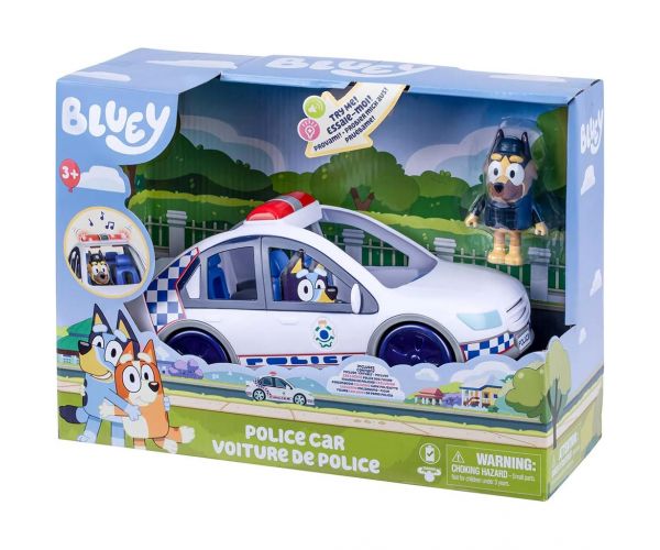 Bluey: Set de joacă cu mașină de poliție și figurină