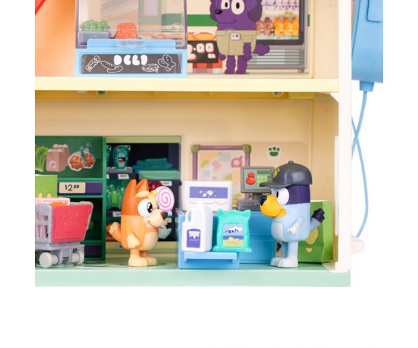 Bluey: Szupermarket nagy játékszett