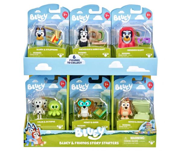 Bluey: Seturi de jucării colecționabile Bluey și prietenii S14 1 buc