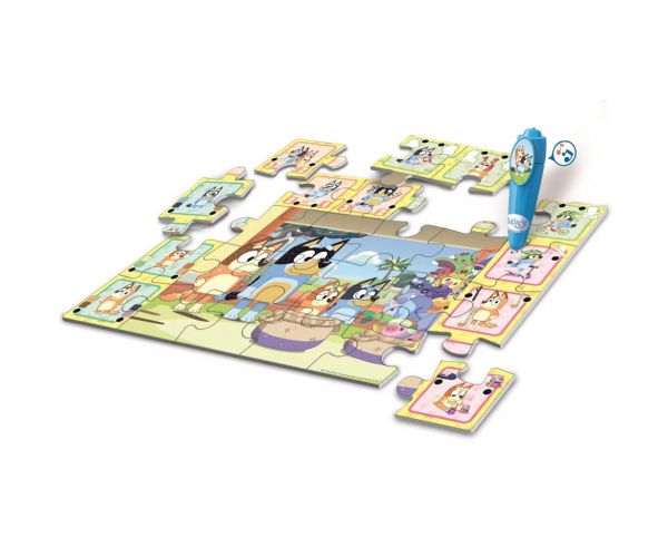 Bluey și prietenii - puzzle interactiv de podea, 24 de piese - Clementoni
