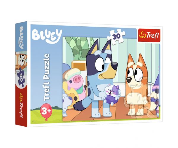 Bluey timpul de joacă puzzle de 30 de piese - Trefl