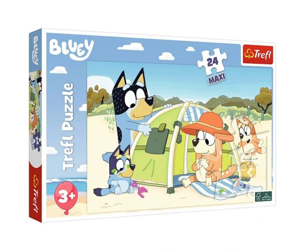 Bluey zi minunată puzzle Maxi cu 24 de piese - Trefl