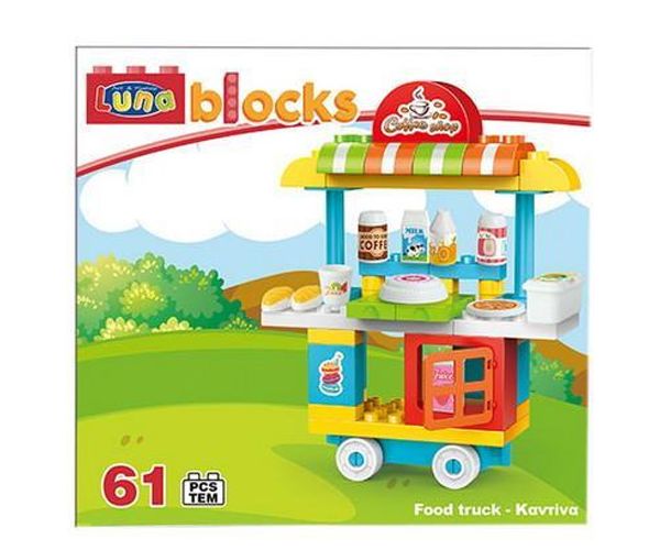 Blocks Gurulós kávézó építőjáték szett 61db-os