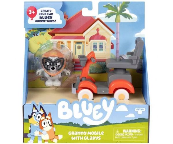 Bluey: Mașină cu figurina Bunica