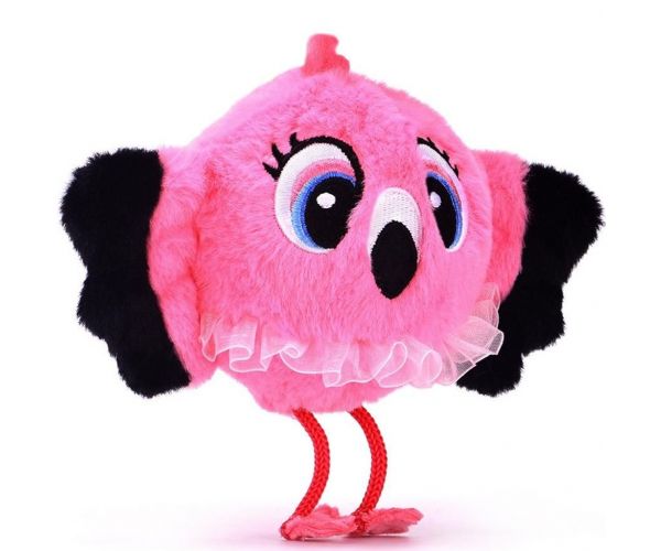 Bouncibles: Minge de pluș săltăreață - Mimi, flamingo roz