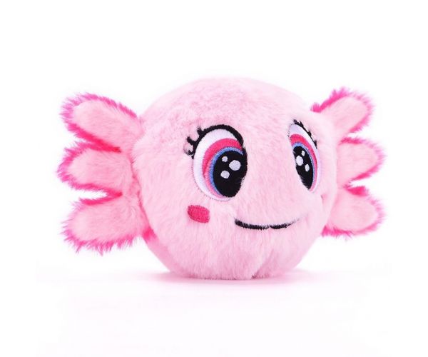 Bouncibles: Mingea de pluș săltăreață - Bubbles, axolotl roz