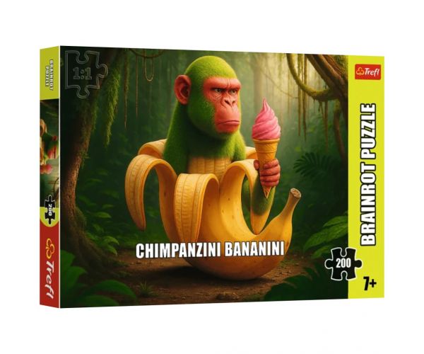 Brainrot: Chimpanzini Bananini puzzle de 200 de piese