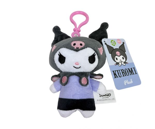 Breloc plușat Kuromi, 12 cm