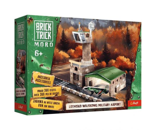 Brick Trick construim din cărămizi: Aeroport militar 360 de piese - Trefl