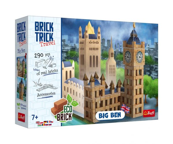 Brick Trick construim din cărămizi: Big Ben joc de construcție cu 290 de piese - Trefl
