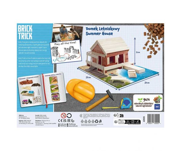 Brick Trick construim din cărămizi: Casă de vară joc de construcție cu 120 de piese - Trefl