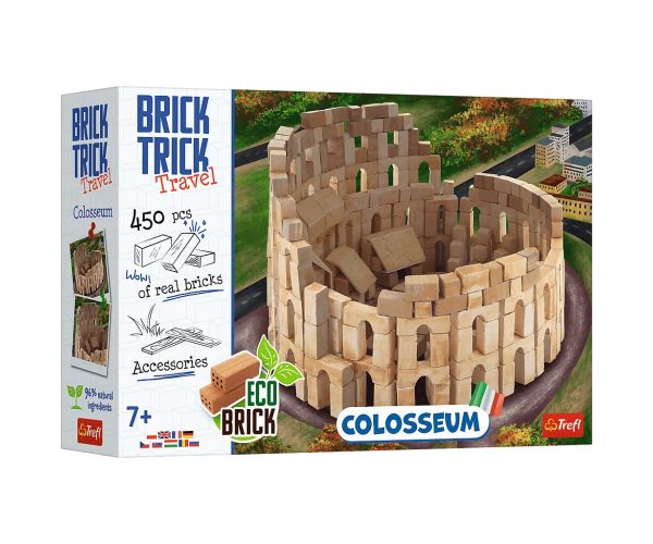 Brick Trick construim din cărămizi: Colosseum joc de construcție cu 450 de piese - Trefl