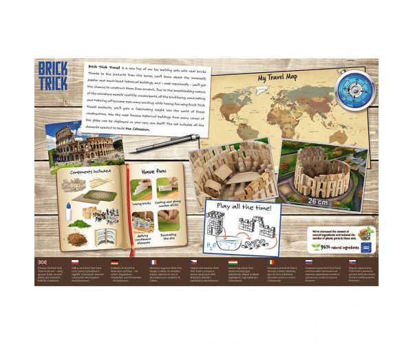 Brick Trick construim din cărămizi: Colosseum joc de construcție cu 450 de piese - Trefl