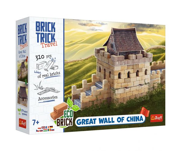 Brick Trick construim din cărămizi: Marele Zid Chinezesc joc de construcție cu 310 piese - Trefl