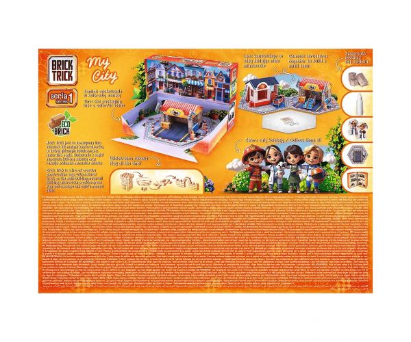 Brick Trick construim din cărămizi: My City Pit Stop joc de construcție cu 50 de piese - Trefl