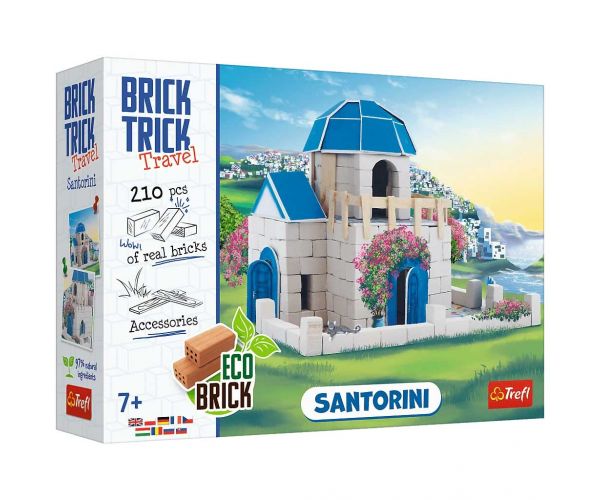 Brick Trick construim din cărămizi: Santorini joc de construcție cu 210 piese - Trefl