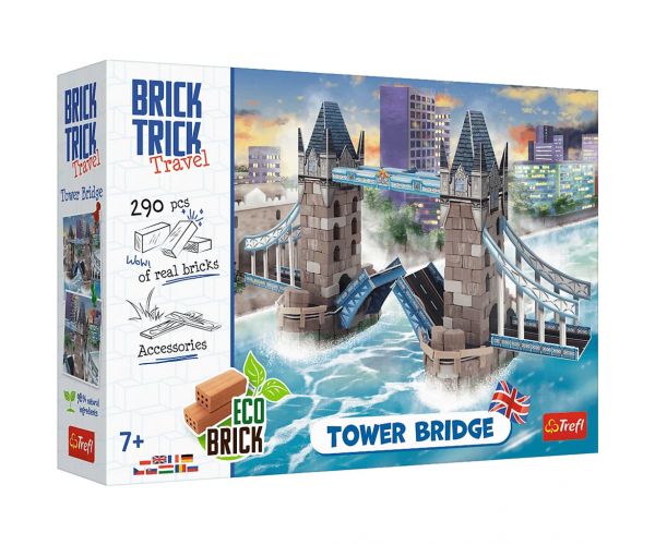 Brick Trick construim din cărămizi: Tower Bridge joc de construcție cu 290 piese - Trefl