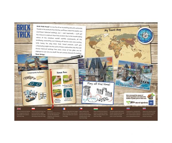 Brick Trick construim din cărămizi: Tower Bridge joc de construcție cu 290 piese - Trefl