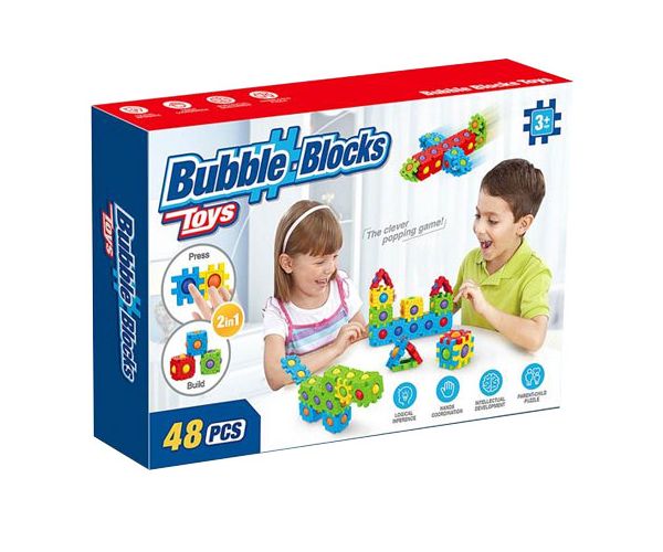 Bubble Blocks joc de construcție 48 de bucăți