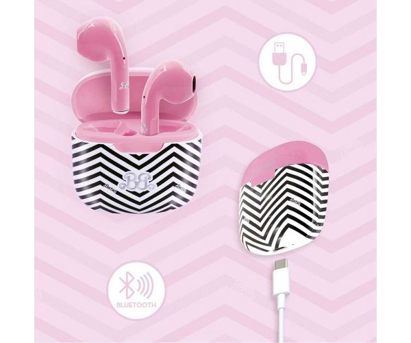 Căști roz wireless Bluetooth Barbie - Lisciani