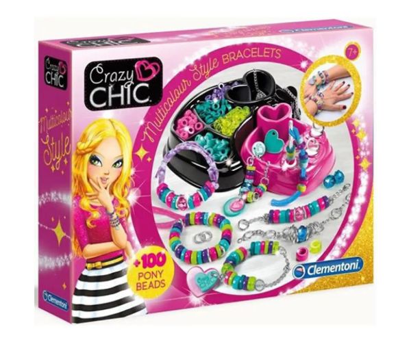 Crazy Chic Multicolour Style set de făcut brățări - Clementoni
