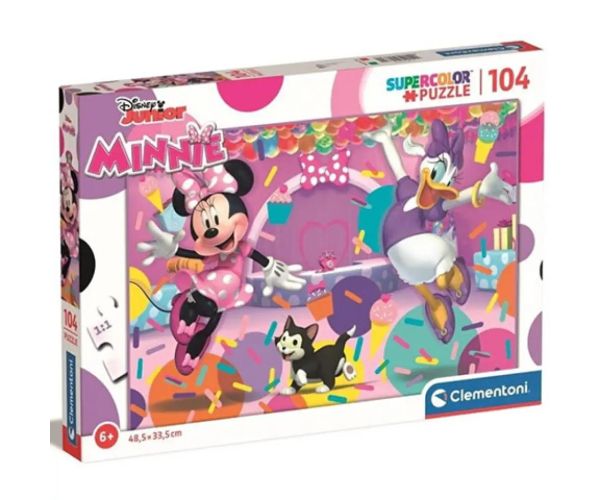 Minnie Mouse și prietenii Supercolor Maxi puzzle 104 bucăți - Clementoni