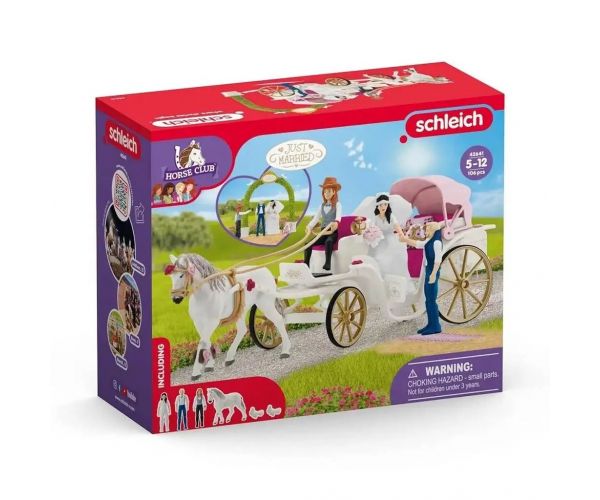 Schleich: Horse Club - Set de trăsura de nuntă (42641)