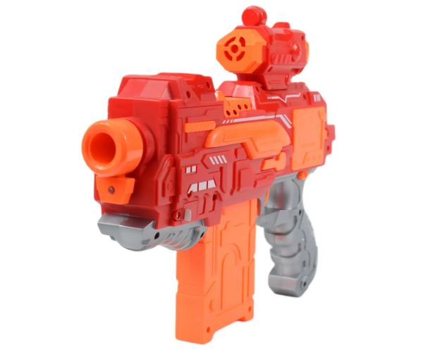Fire Storm: Pistol electric burete cu cartușe și lumină 33cm