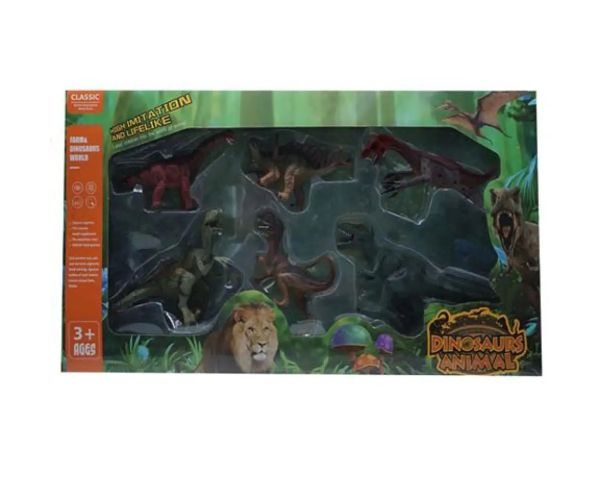 Dino World: 6 bucăți set dinozauri