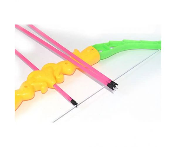 Set arc cu ventuză, săgeți și popice de bowling 46cm