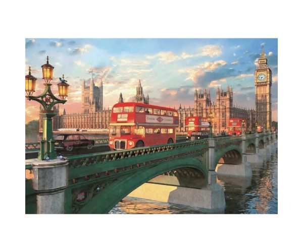 Puzzle compact HQC de 500 de piese Westminster pod la apus - Clementoni