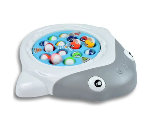 BabyFish: Jucărie electrică de pescuit rotativă Shark cu sunet