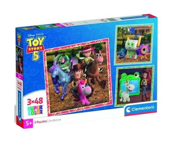 Toy Story 5 3x48db Super Color puzzle - Clementoni