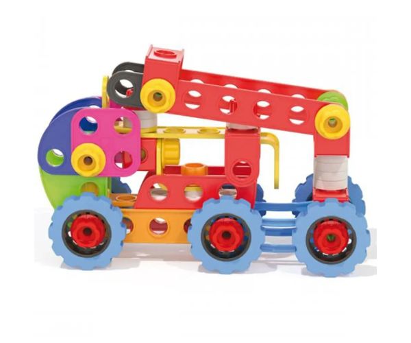 Quercetti: Techno Jumbo vehicule de construcție set 90 bucăți