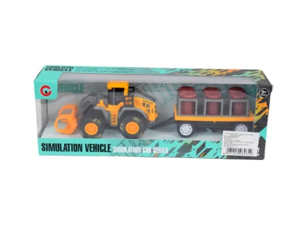 Engineering Truck: Tractor cu butoaie de ulei si remorcă 24cm