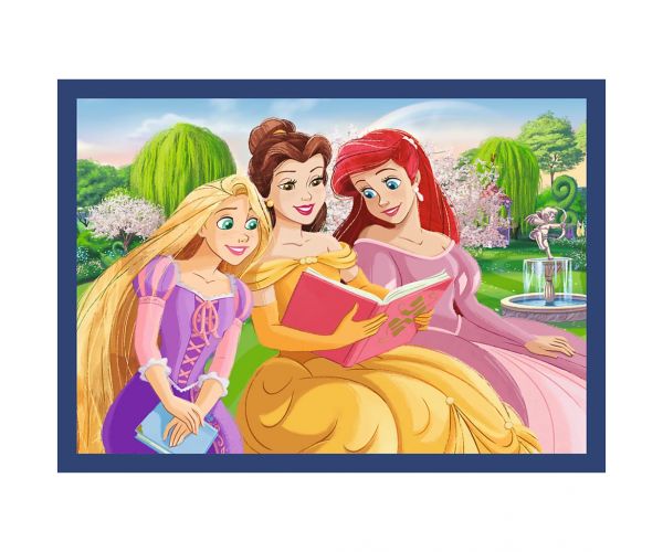 Prințesele Disney - puzzle 4 în 1 4 x 88 bucăți - Trefl