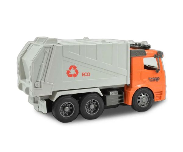 Camion de colectare selectivă a deseurilor ECO cu efecte de lumina scara 1/14 27MHz 30cm