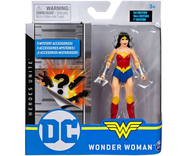 DC Comics: Wonder Woman 10cm figurină cu accesorii surpriză - Spin Master