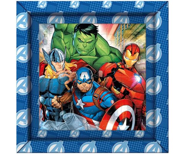 Marvel Avengers 60 bucăți puzzle cu ramă - Clementoni