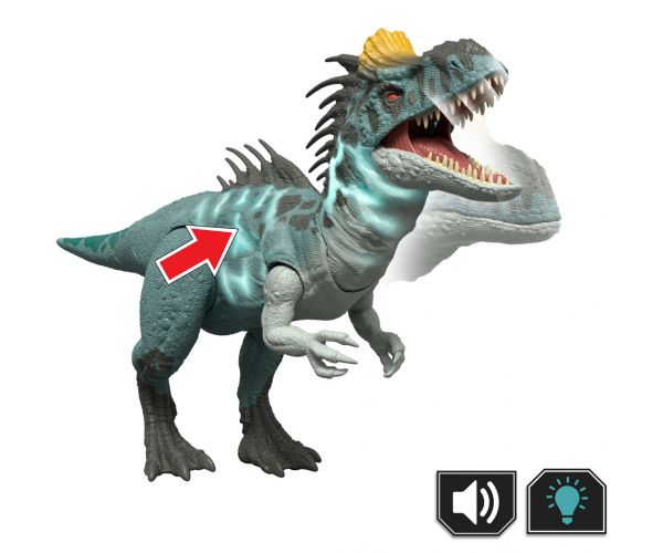 Jurassic World: Dinozaur atacator Cryolophosaurus cu sunet și lumină – Mattel