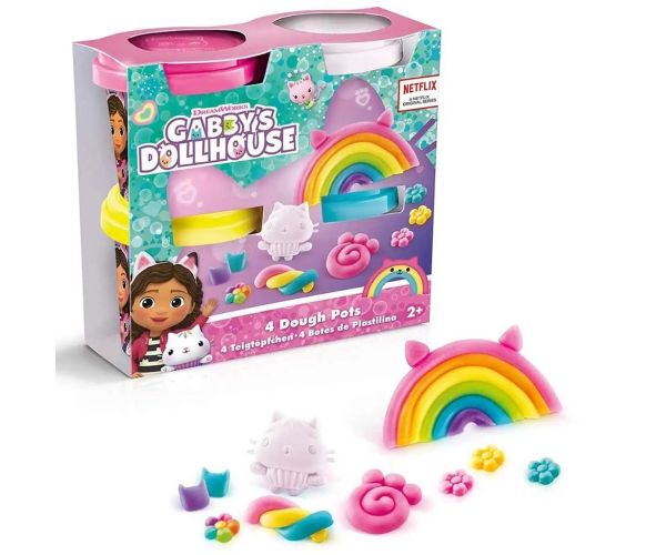 Casa de păpuși Gabby: Set de 4 plastilină pentru pisici