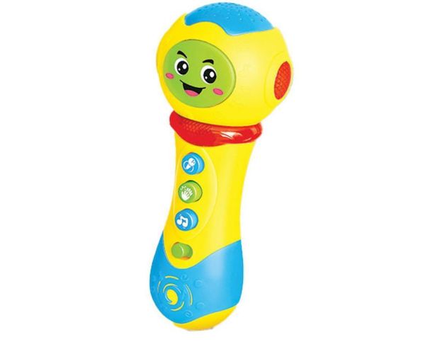 Luna: Microfon interactiv cu lumini și sunete în mai multe variante de culoare 1buc