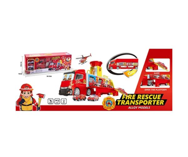 Set camion de pompieri transformabilă cu funcții
