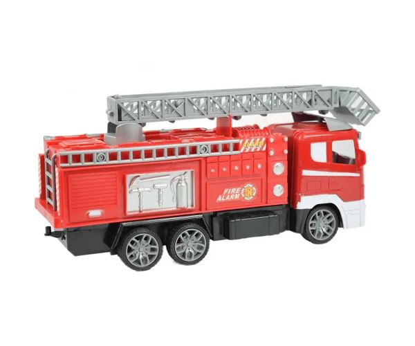 RC Camion de pompieri cu coș de ridicare cu telecomandă cu efecte de lumină scară 1/24 27MHz 30cm