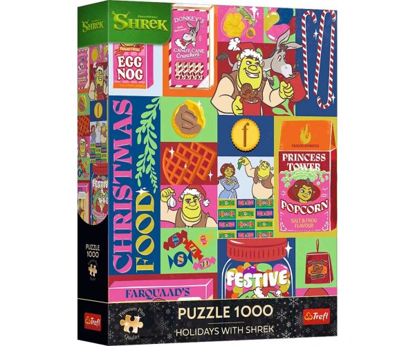 Crăciunul lui Shrek 1000 de piese puzzle premium - Trefl