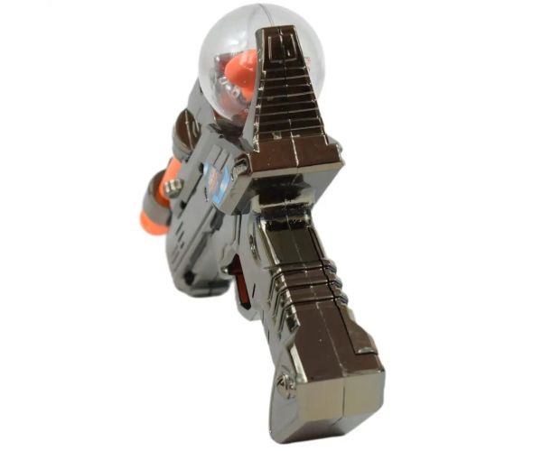Space Warior: Armă spațială electrică metalică cu lumină și sunet 24cm