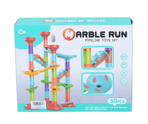 Marble Run Turn pistă de bile set de 50 bucăți