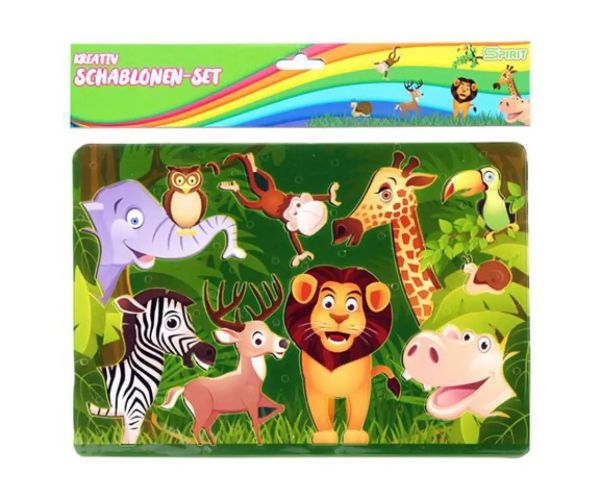 Spirit: Animale de safari șablon desen creativ din plastic